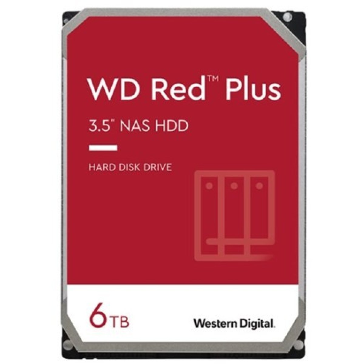 WD Red Plus WD60EFPX - disque dur - 6 To - SATA 6Gb/s