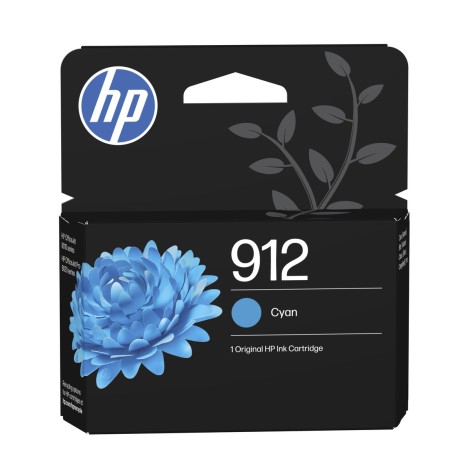 HP 912 - Cartouche encre Cyan - 315 pages