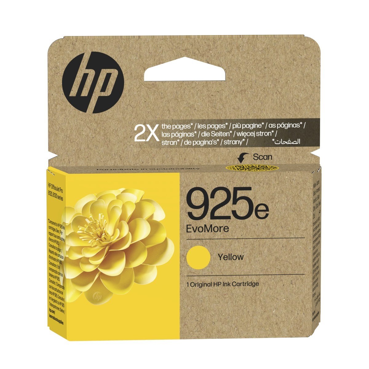CRT HP 925 Jaune EvoMore 800 pages