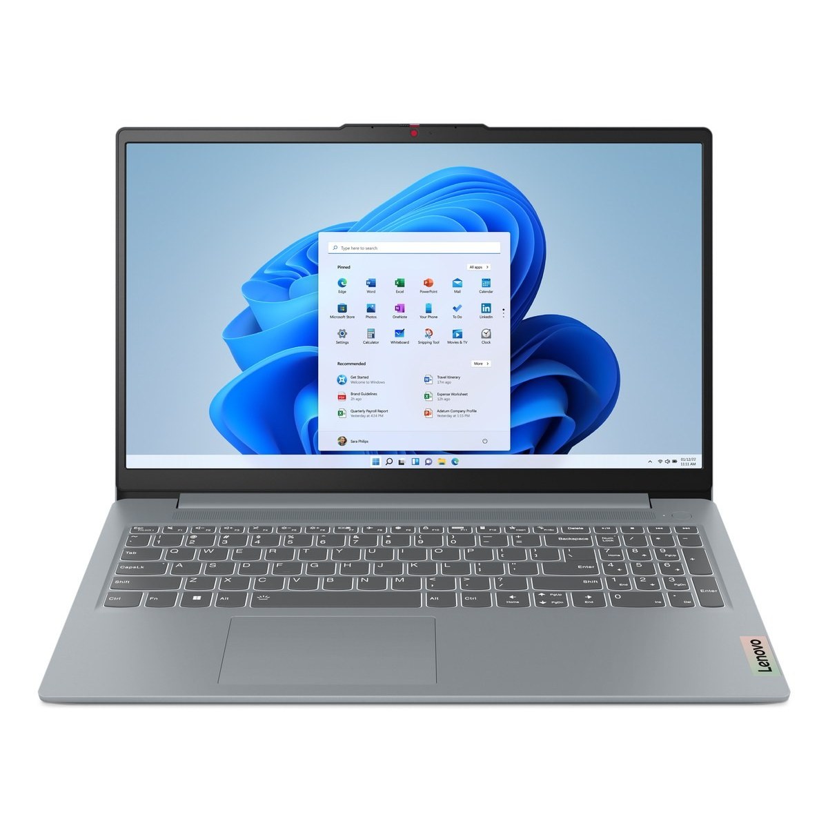 IdeaPad Slim 3 15'' FHD AMD R5 5625U 16GB 512GB SSD UMA W11H Gris