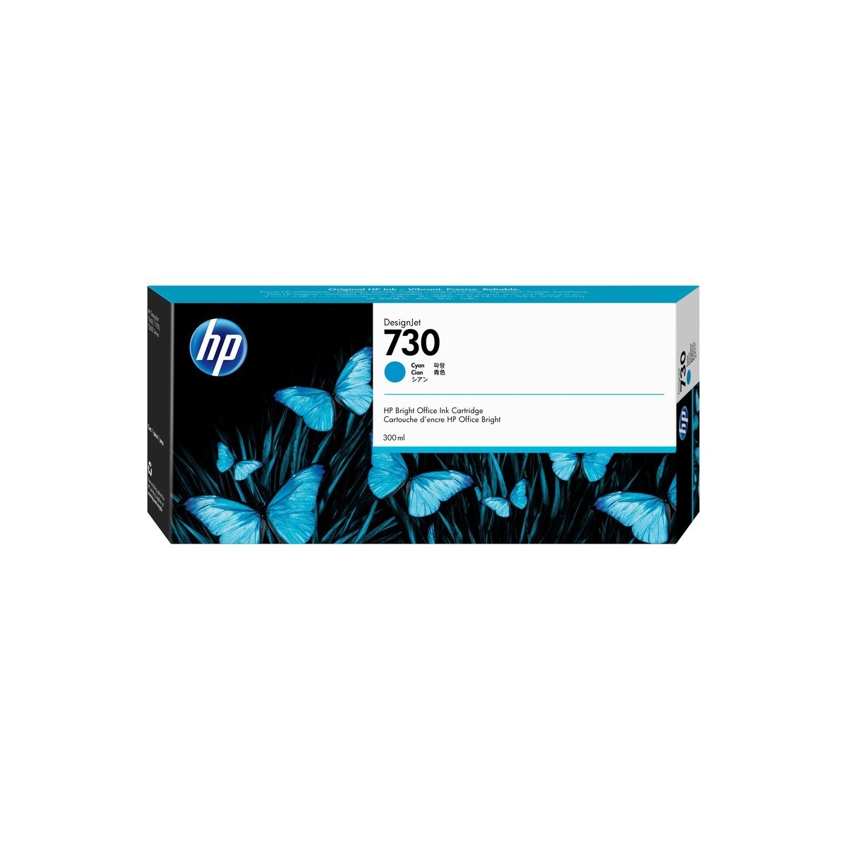 HP 730 - 300 ml - haute capacité - cyan - originale