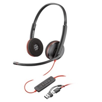 Poly Blackwire 3220 USB-C filaire Stereo adaptateur USB-C/A