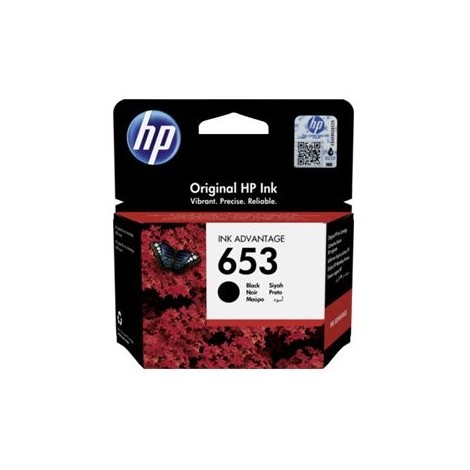 CRT HP 653 - Cartouche Noire - Ink Advantage - 360 pages - (MC 60)
