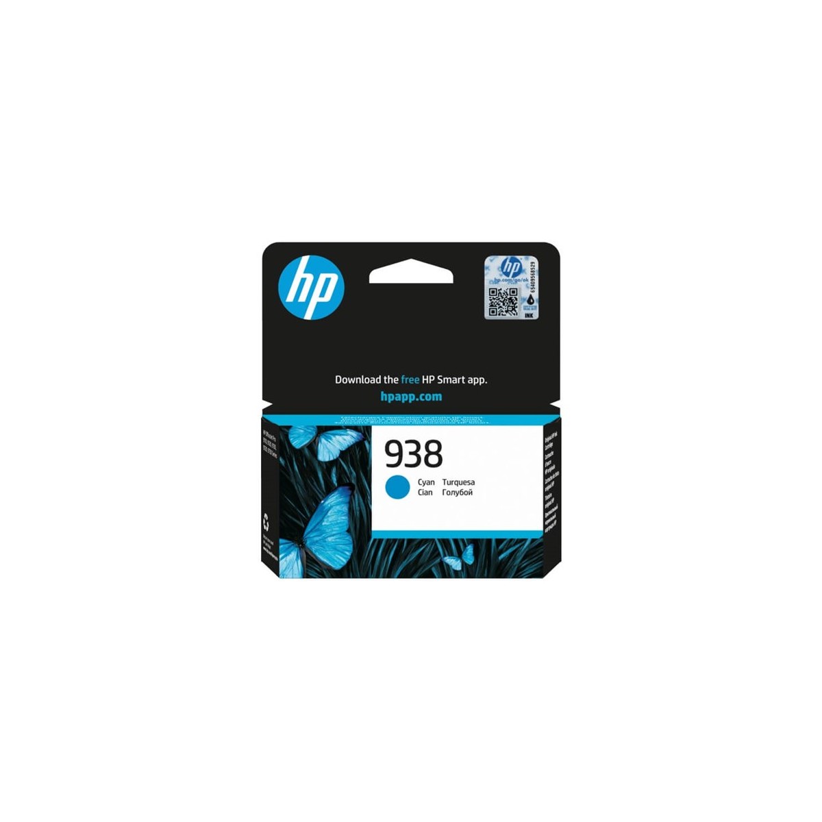 CRT HP 938 Cartouche Encre Authentique Cyan - 800 pages - (MC 50)