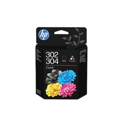 HP 302/304 - Cartouche Noir + Tricol. CMY, Pack de 2 - (PAL 1080)