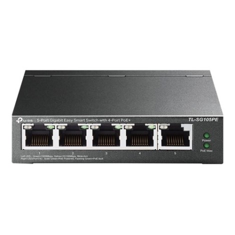 Switch SG105PE 5 Ports + 4 ports PoE 65W